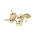 Pinnacle Brass Hammer Head Upholstery Nails - 50 Pack