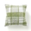Dreamaker Wynter Reversible Faux Fur Cushion Olive 50x50cm