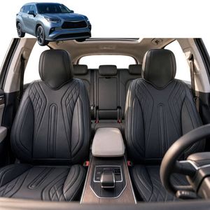 Australian Goose Front Seat Covers for Toyota Kluger 2021 - Current (XU70) - PU Leather, Black (2pc)