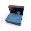 Walkabout Slate Blue Billiards Pool Cue Chalk Set, 12 Pieces per Set