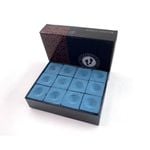 Walkabout Slate Blue Billiards Pool Cue Chalk Set, 12 Pieces per Set