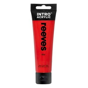 Reeves Intro 100ml Brilliant Red Acrylic Paint