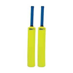 2PK Victor Sports Plastic Cricket Bat Rubber Lightweight Size 6 Yellow