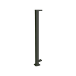 ProtectorAl 1010 mm H Woodland Grey Aluminium Flanged End Balustrade Post