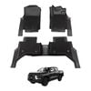 AUSGO Double-Layer Car Floor Mats for Mitsubishi Triton MV Next-Gen Dual Cab 2024-Onwards All-Weather Floor Liners