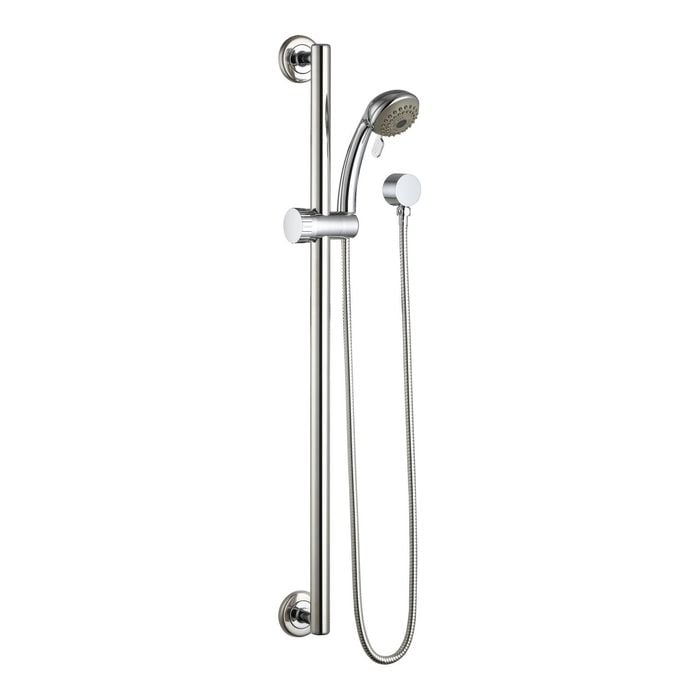 Evekare 32 x 900mm Stainless Steel Linear Grab Rail And 3 Function Shower With 2m Hose WELS 3 Star 9.0L/min
