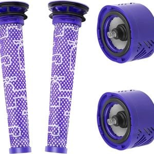 [4 Pack] Tavice Filters Compatible With Dyson V6 Vacuum Cleaners | 2x Pre-filters And 2x Hepa Post-filters | Replaces P