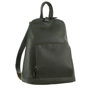 Wos Twin Zip Backpack Nappa Italian Leather Travel  Grape Leaf