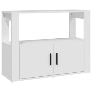 vidaXL Sideboard White Engineered Wood Buffet Side Cabinet Storage Organiser