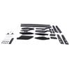Aluminium Roof Rails Set Black Fit For Toyota Land Cruiser Prado 120 Series 2002-2009