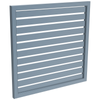 ProtectorAl 300 - 1000 x 300 - 1000mm Deep Ocean Horizontal 18mm Gap Aluminium Welded Slat Panel