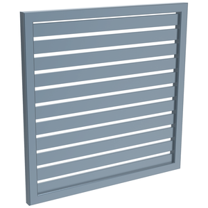 ProtectorAl 300 - 1000 x 300 - 1000mm Deep Ocean Horizontal 18mm Gap Aluminium Welded Slat Panel