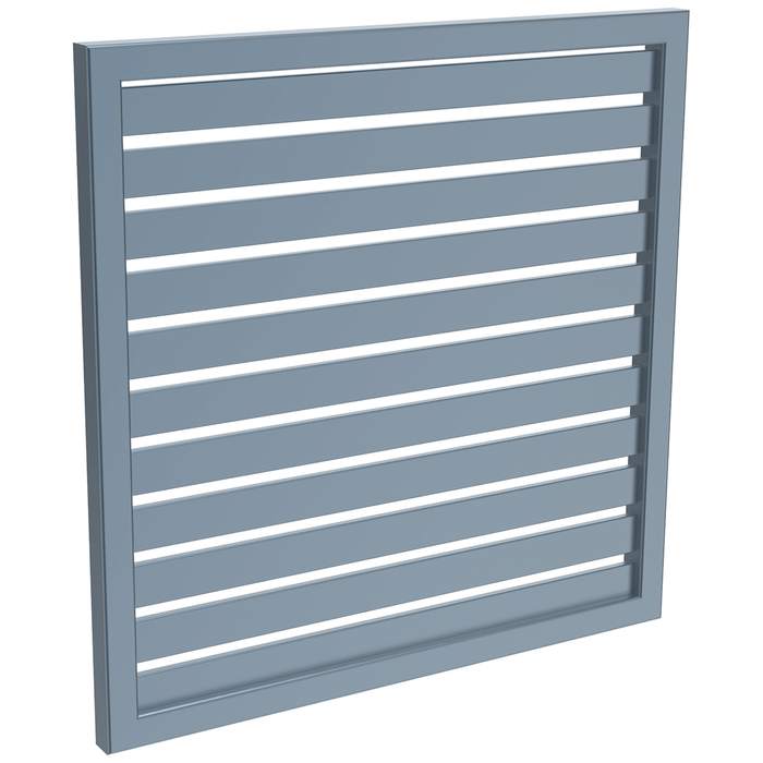 ProtectorAl 300 - 1000 x 300 - 1000mm Deep Ocean Horizontal 18mm Gap Aluminium Welded Slat Panel