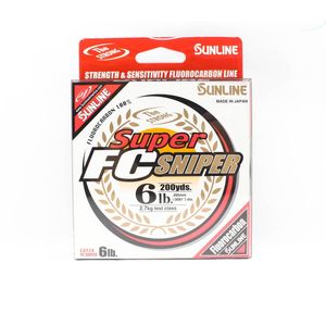 Sunline Super FC Sniper 100% Fluorocarbon Fishing Line 200 yds 6lb
