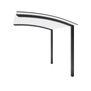 Exterior Life 3.25m Miami Curved Monument/Pearl White Pergola
