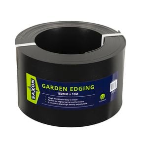 Saxon 150mm x 10m Black Garden Edge - 10m