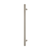 Barelli 950mm Brushed Nickel Single Round Vertical Heated Towel Rail