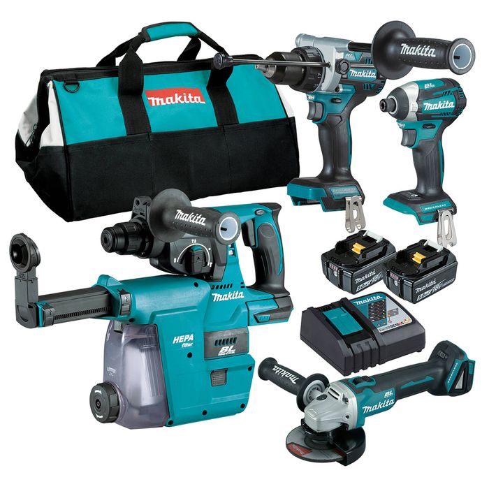 Makita Brushless 4 Piece Combo Kit DLX4148TX1