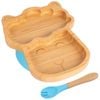 Tiny Dining Bamboo Llama Baby Weaning Plate & Fork Set