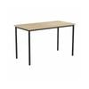 Olg Ekosystem Canteen Table Black Frame New Oak Smooth Top L1200mm X W600mm