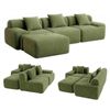 Artiss Modular Sofa Bed Comfort L-shaped Sectional Boneless Couch Green