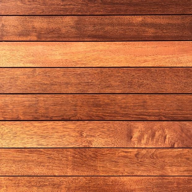 Timber decking close up