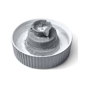 Yes4pets Grey Ceramic Electric Pet Water Fountain Dog Cat Water Feeder Bowl Dispenser