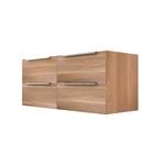 Stein 1200 x 450 x 500mm Light Select Wall Hung With Silver Integrated Handle Vanity - Cabinet Only  