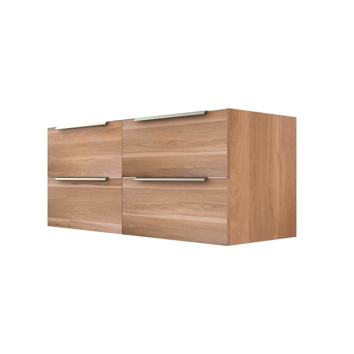 Stein 1200 x 450 x 500mm Light Select Wall Hung With Silver Integrated Handle Vanity - Cabinet Only  