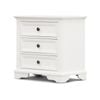Celosia Bedside Table 3 Drawers Storage Cabinet Nightstand End Tables - White