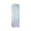 Exquisite Upright Glass Display Refrigerators White With Led 235 Litre