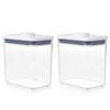 Oxo Good Grips Pop 2.0 Rectangle Short Container 1.6l | Set Of 2