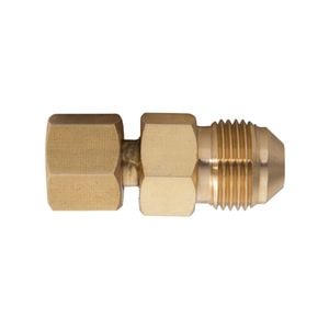 Gas Fitting Converts 3/8” SAE To 1/4” BSP Female