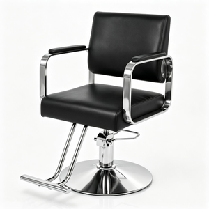 Lauft Black Salon Stool Swivel Chair Backrest Barber Hair Dresser Hydraulic Lift