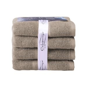 4PK Ultimate Alanya Bathroom Hand Towel 550Gsm Almond