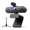 NNEOBA 4K USB Webcam with Tripod Sony Sensor Autofocus Black