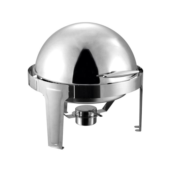 SOGA Chafing Dish 6L Round Stainless Steel Roll Top Food Warmer