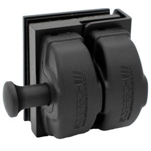 ProtectorAl Black Matt Glass To Wall / Post Latch