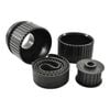 SB Chev Long WP Gilmer Drive Kit Black Billet Aluminium w/Belt