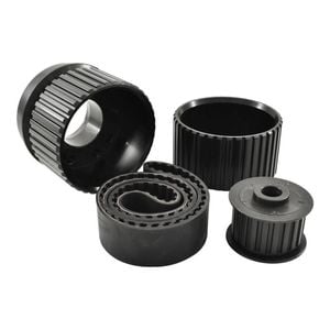 SB Chev Long WP Gilmer Drive Kit Black Billet Aluminium w/Belt