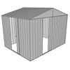 Build-a-Shed 3.0 x 2.3 x 2.3m Gable Single Sliding Side Door Shed - Zinc