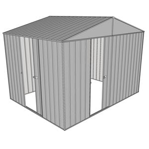 Build-a-Shed 3.0 x 2.3 x 2.3m Gable Single Sliding Side Door Shed - Zinc