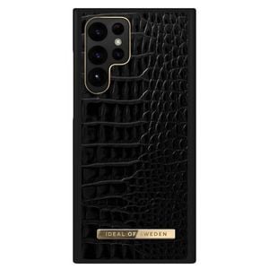 Ideal Of Sweden Atelier Wallet Case (suits Galaxy S22 Ultra) - Neo Noir Croco