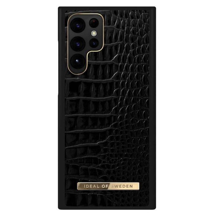 Ideal Of Sweden Atelier Wallet Case (suits Galaxy S22 Ultra) - Neo Noir Croco