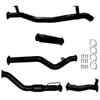 Ignite Exhausts Turbo Back For Toyota Landcruiser 79 Series V8 S/cab 3" Cat & Hotdog Black Aluminised Steel