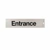Sandleford 245 x 58mm Entrance Silver Self Adhesive Sign