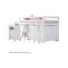 KINGSTON SLUMBER Wooden Kids Single Loft Bed Frame - White