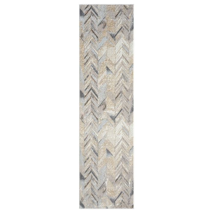 Avani Marble Runner - Avani Geometric Stone 80 X 150 Cm