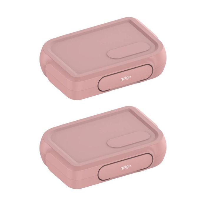 2x Maxwell & Williams GetGo Bento Lunch Container Box Pink Large