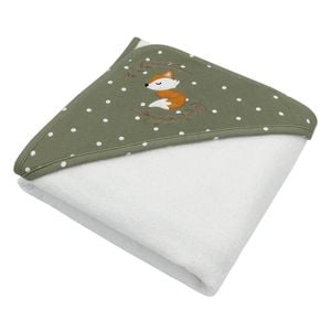 Living Textiles Baby Infant Hooded Bath Towel Forest Retreat